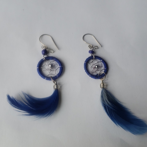 Handmade | Native American Dream Catcher Earrings - Picture 7 of 8